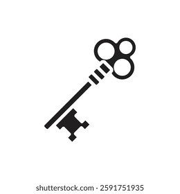 Fairytale Key Filled Icon Vector Illustration