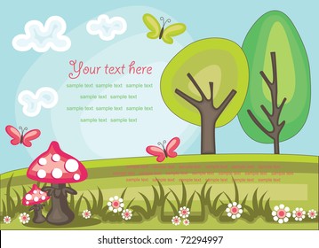 Fairytale Landscape. Vector Illustration