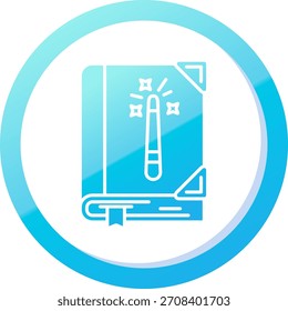 Design de ícone de vetor de linha de conto de fadas