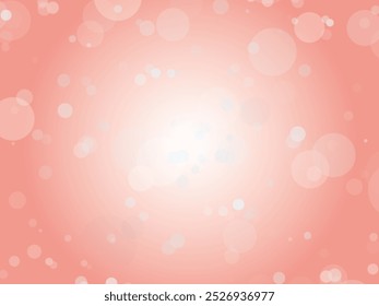 Fairytale polka dot background material_light red