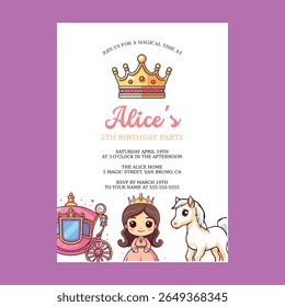 Conto de festa de casamento de princesa