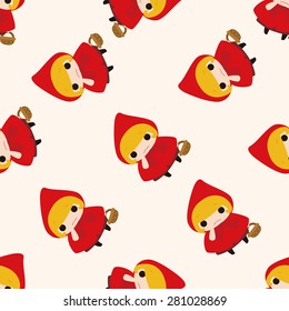 fairytale princess , cartoon seamless pattern background