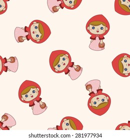 fairytale princess , cartoon seamless pattern background