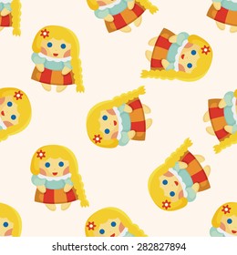 fairytale princess ,seamless pattern