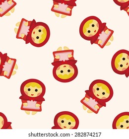 fairytale princess ,seamless pattern