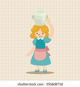 fairytale princess theme element