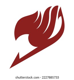 Fairytale red element sign. Vector. All elements are isolated	
