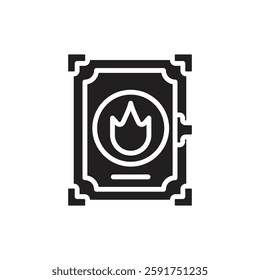 Fairytale Spellbook Filled Icon Vector Illustration