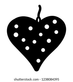 Fairytale strawberry solid icon design