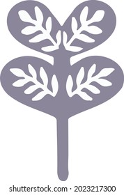 fairytale tree in cartoon style plant vector illustration
