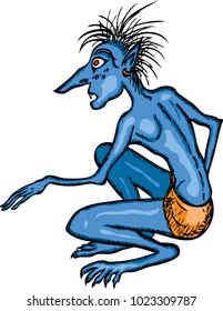 Fairytale troll in wait