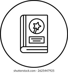 Icono de Vector de cuento de hadas. Se puede utilizar para aplicaciones de impresión, móviles y de Web.