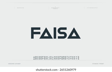 Faisa calligraphy alphabet small lettering a to z font family
