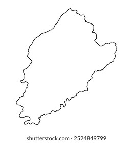 Faisalabad district map, administrative division of Pakistan. Vector illustration.