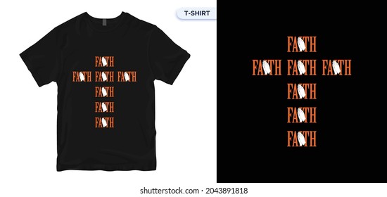 Faith 2 T shirt Design. vector, apparel, vintage, retro, carpenter t shirt design. Vector print, typography, poster. Global swatches.