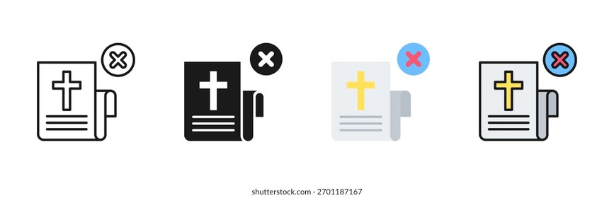 Faith Ban Symbolpaket in mehreren Stilen