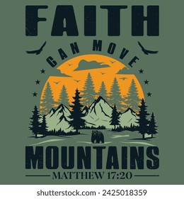 faith can move mountains shirt, Christian t shirts, Bible verse shirt, Pray tee, Christian shirts, Faith based shirt