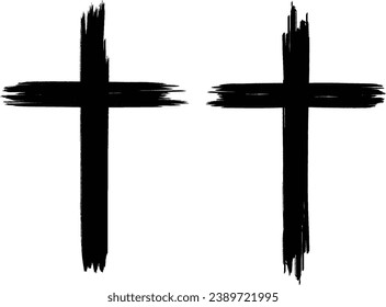 Faith, Christian, Jesus, Cross Png, Laser cut file, Artistic Cross, Painted Cross, Artsy Cross, Paint Brush, Old Rugged Crosses svg