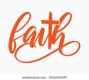 Faith Christian T-shirt Design Eps File