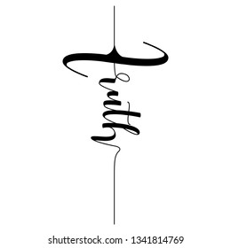 Faith cross graphic clipart