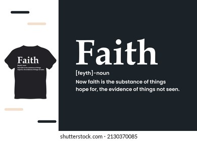 Faith definition t shirt designer 