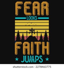 Faith god or jesus graphics tshirt design vector design 