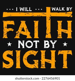 Faith or god jesus typographic tshirt design 