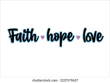 faith hope love vector design