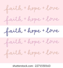 Faith Hope Love Wallpaper Background