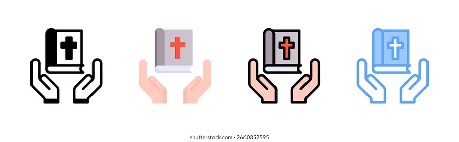 Faith Icon Elemento Para Diseño Y Vector