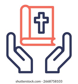 Faith Icon Elemento Para Diseño Y Vector