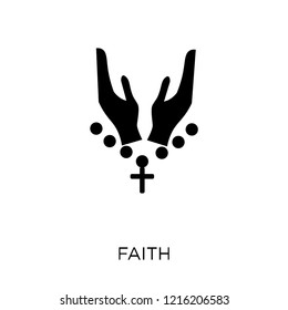 Faith icon. Faith symbol design from Religion collection. Simple element vector illustration on white background.