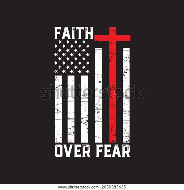 Faith Over Over Tshirt Vector Design Stock Vector (Royalty Free ...