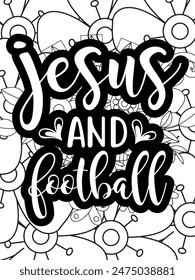 Faith Quotes Flower Coloring Page Beautiful black and white illustration for adult coloring book
