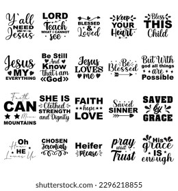 faith  SVG Bundle | Faith T-Shirt Design Digital Download Bundle.
