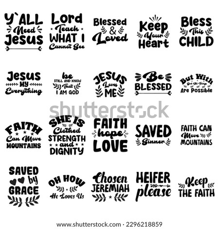 faith  SVG Bundle | Faith T-Shirt Design Digital Download Bundle.
