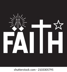 faith svg design vector file