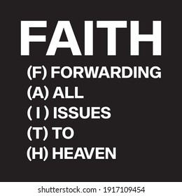 Faith T Shirt Design Vector 