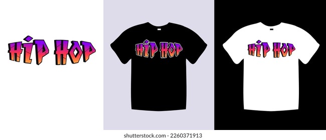Faith t typography t shirt lettering quotes design. Template vector art illustration with vintage style. Trendy apparel fashionable with text Hip Hop graphic on black and white shirt