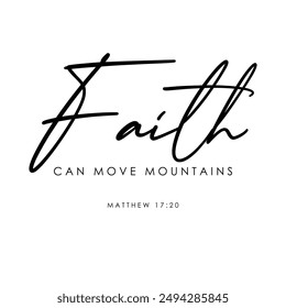 Faith verse, Bible verse text vector, Printable scripture text, Bible text art vector	