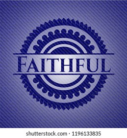 Faithful jean background