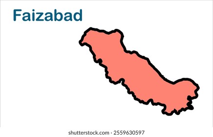 Faizabad subdivision map, Faizabad District, Uttar Pradesh State, Republic of India, Government of  Uttar Pradesh, Indian territory, Eastern India, politics, village, tourism