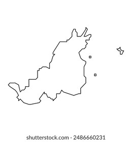 Fajardo map, administrative division of Puerto Rico. Vector illustration.