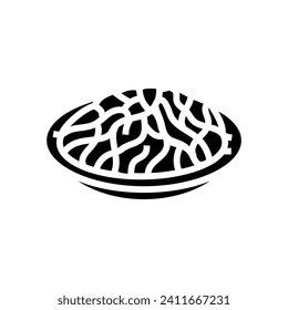 fajitas mexican cuisine glyph icon vector. fajitas mexican cuisine sign. isolated symbol illustration