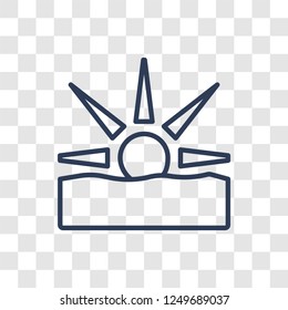 Fajr dawn Prayer icon. Trendy linear Fajr dawn Prayer logo concept on transparent background from Religion-2 collection