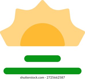 Diseño de icono de estilo plano justo