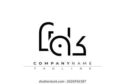 FAK abstract letter design. Modern Business Logo Design With Abstract Typography and Contemporary Style