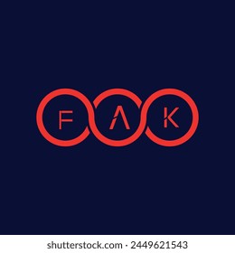 Diseño de logotipo e icono de FAK Creative