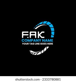 FAK letter logo creative design with vector graphic, FAK simple and modern logo. FAK luxurious alphabet design  