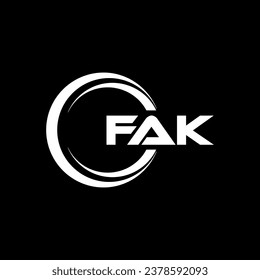 FAK Logo Design, Inspiration for a Unique Identity. Modern Elegance and Creative Design. Watermark Your Success with the Striking this Logo.